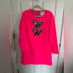 Sail to Sable Vibrant Pink Dress with Sequin Embellishment